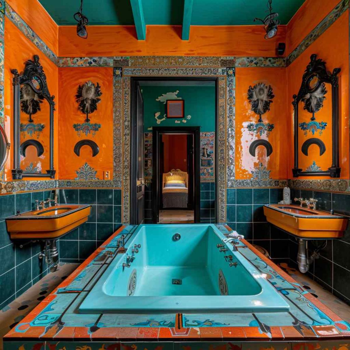 bathrooms steampunk rococo