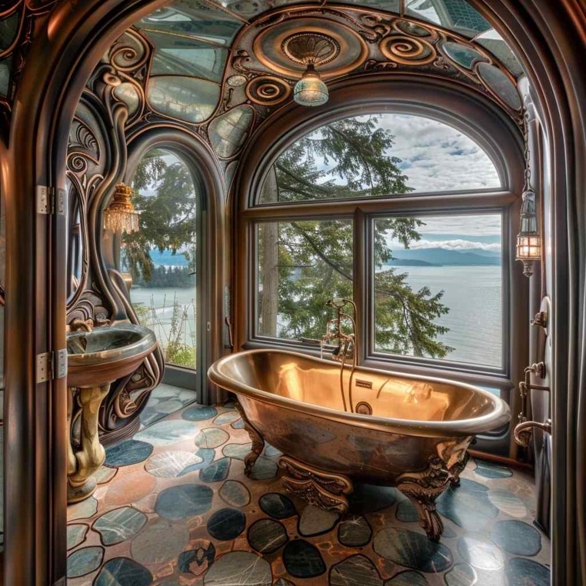 bathrooms steampunk rococo