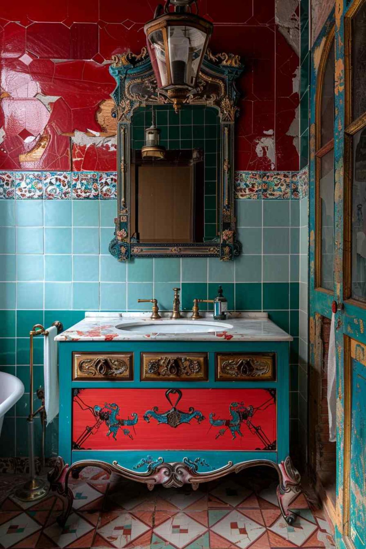 bathrooms steampunk rococo
