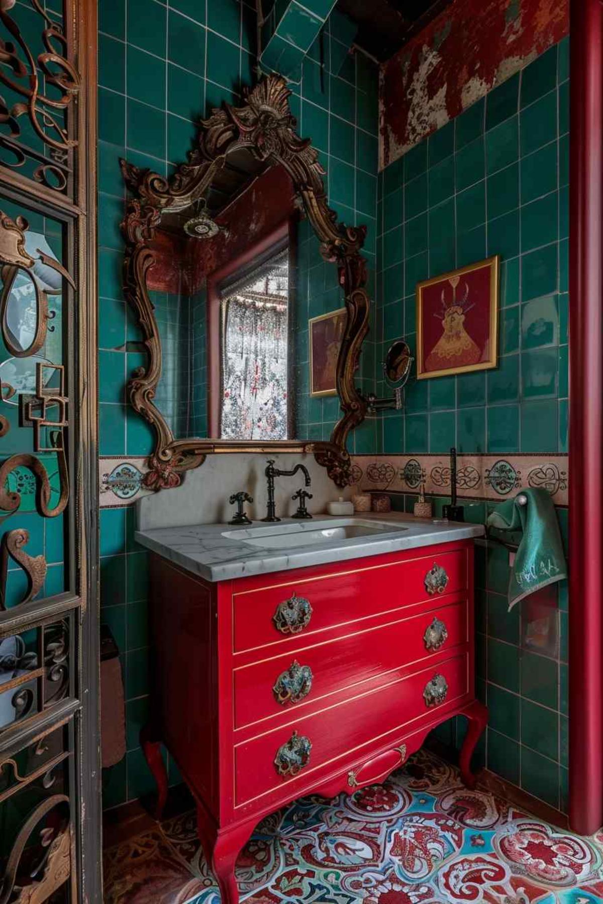 bathrooms steampunk rococo