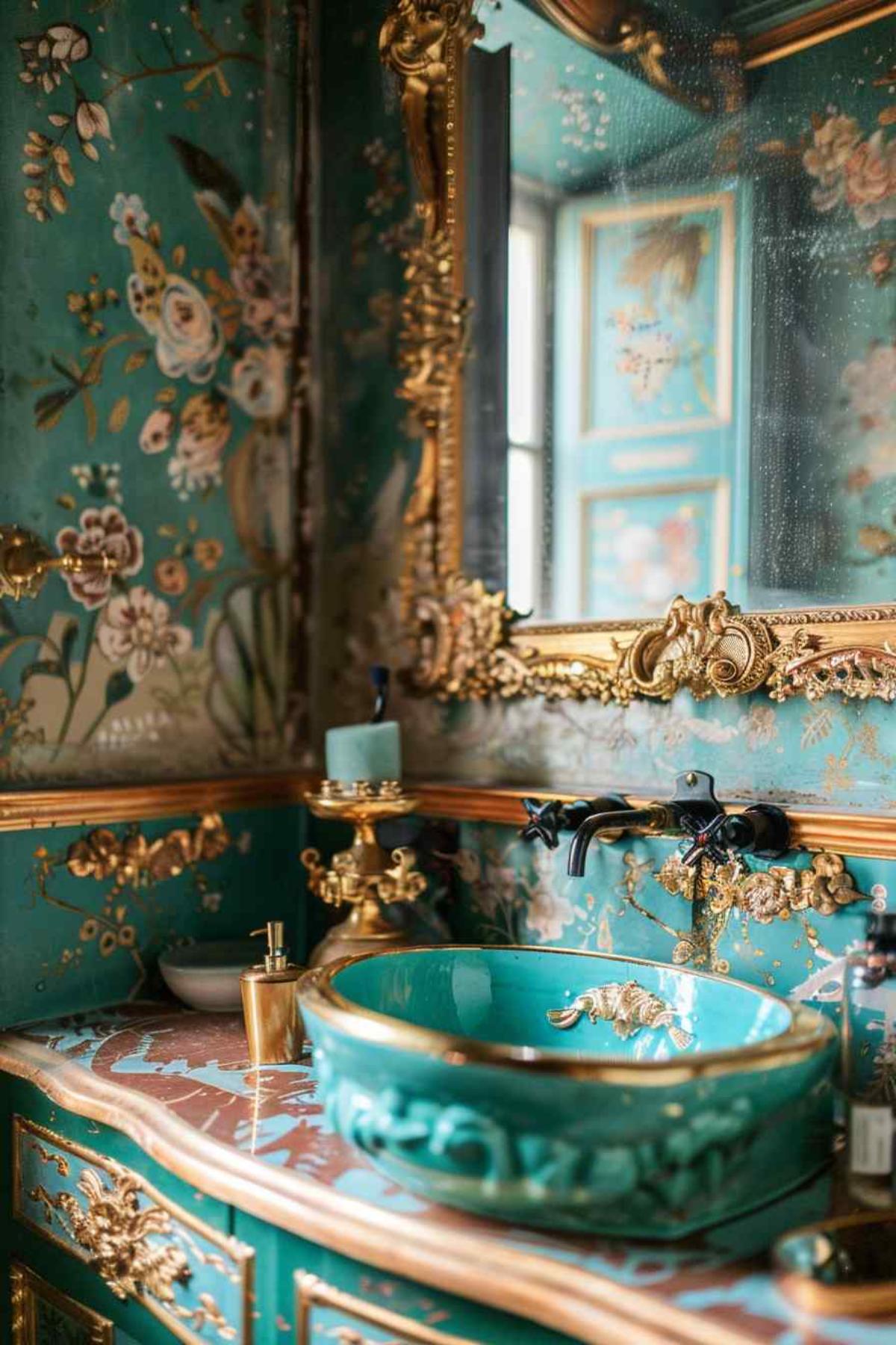 bathrooms steampunk rococo