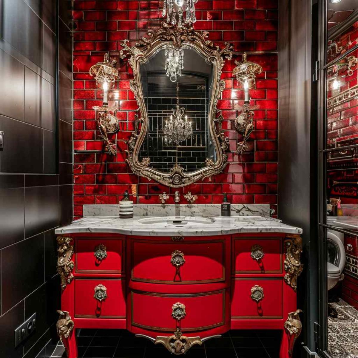 bathrooms steampunk rococo