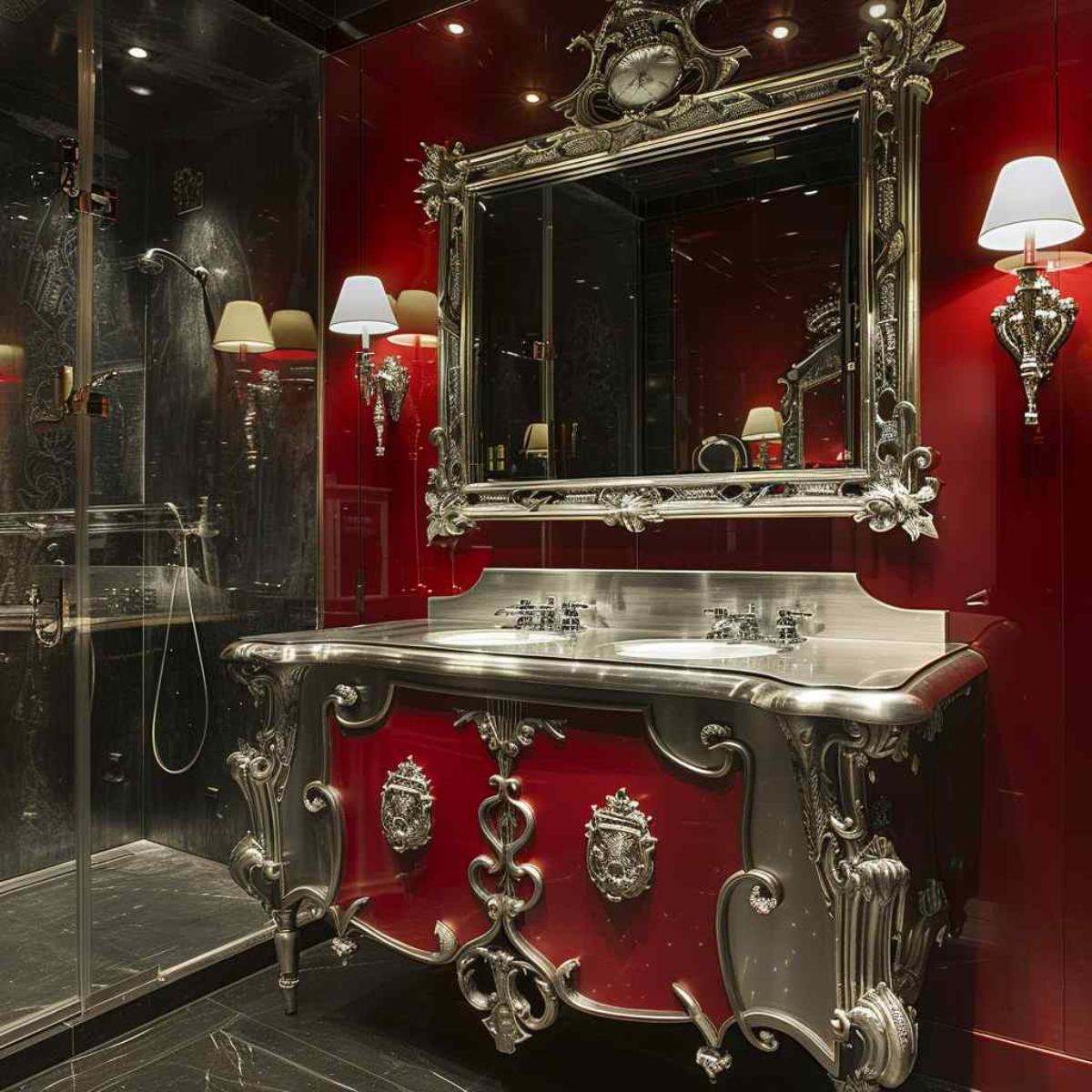 bathrooms steampunk rococo