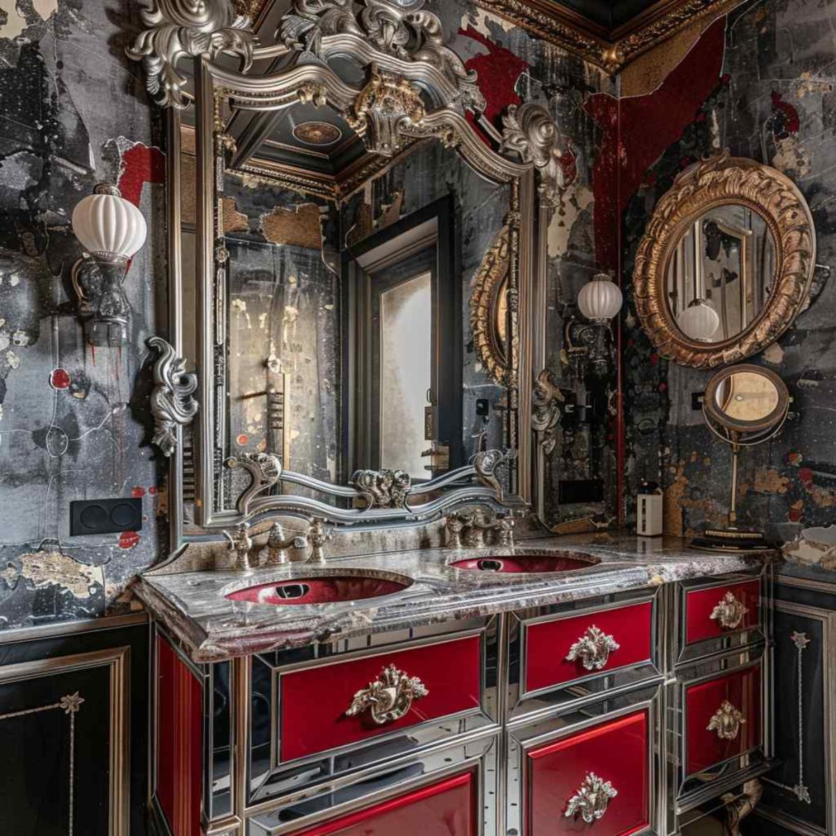 bathrooms steampunk rococo