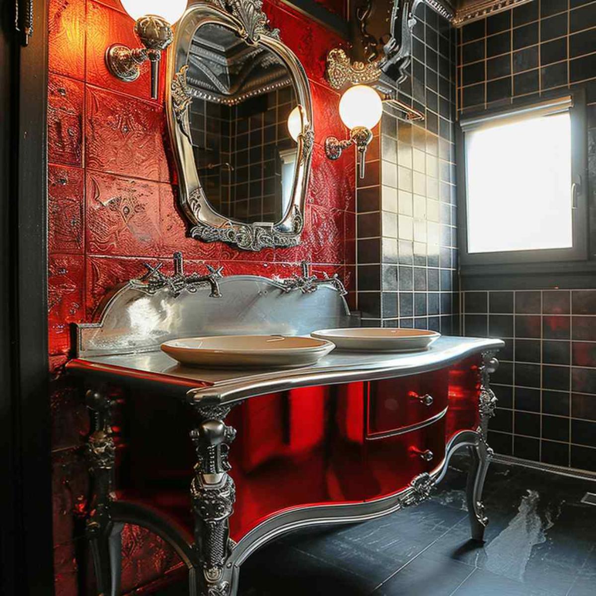 bathrooms steampunk rococo