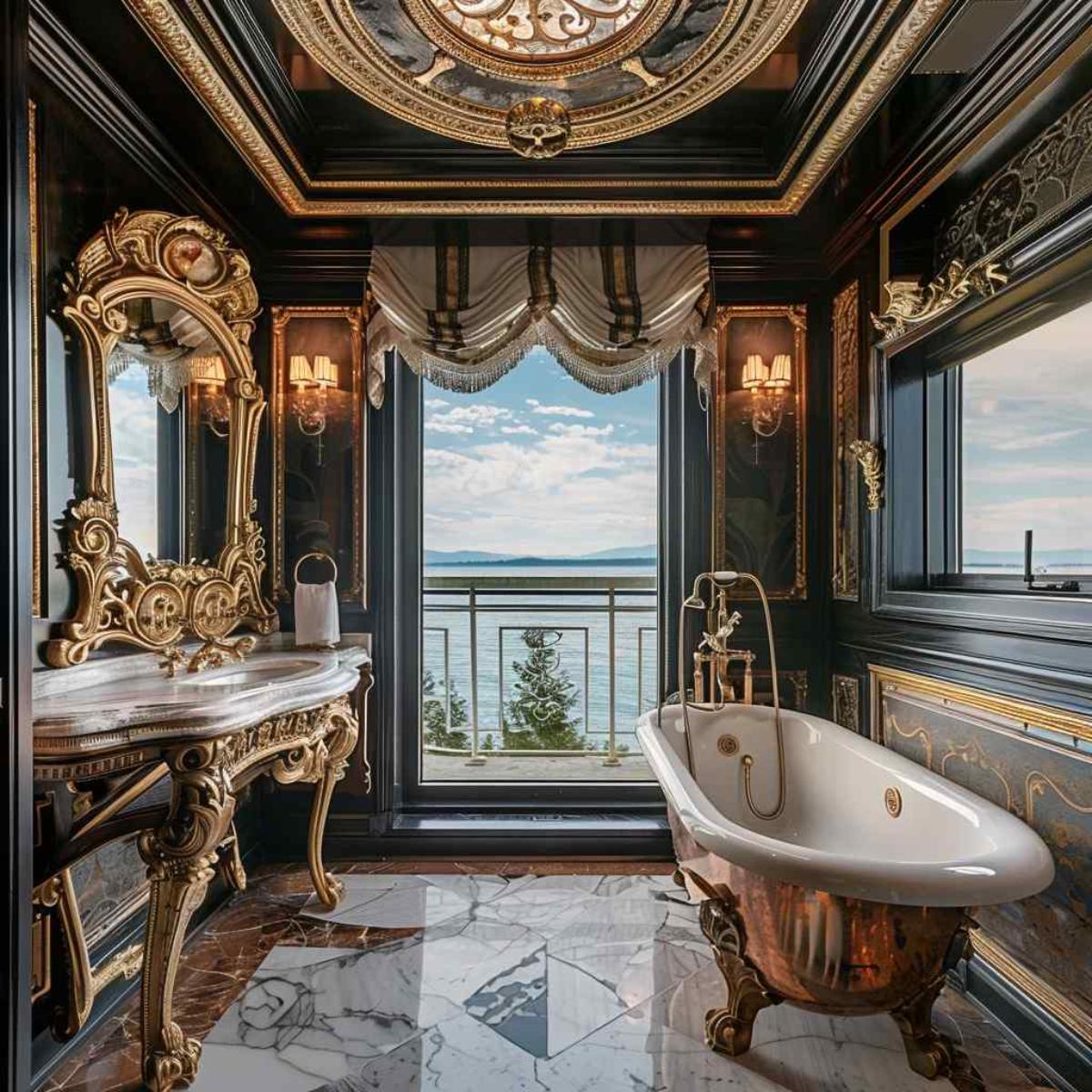 bathrooms steampunk rococo
