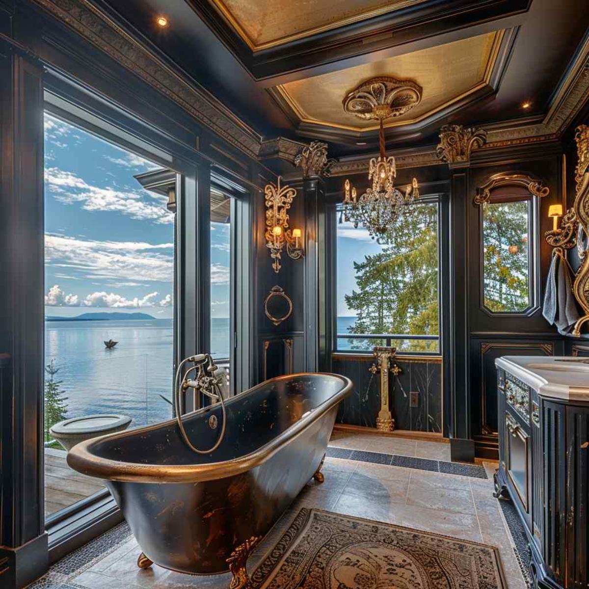 bathrooms steampunk rococo