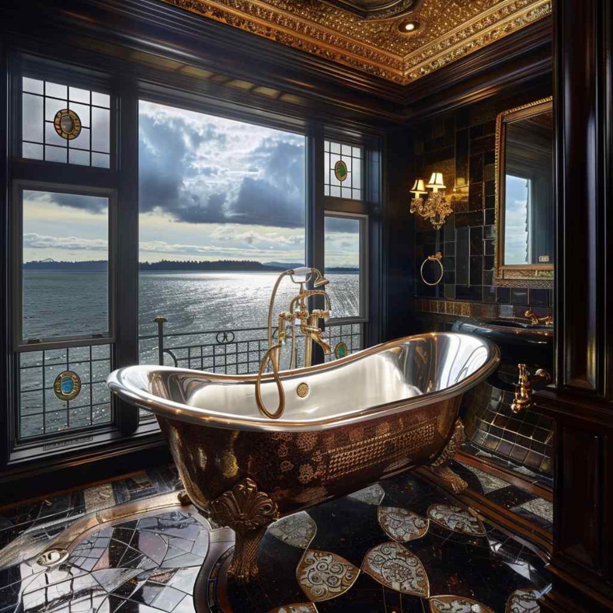 bathrooms steampunk rococo
