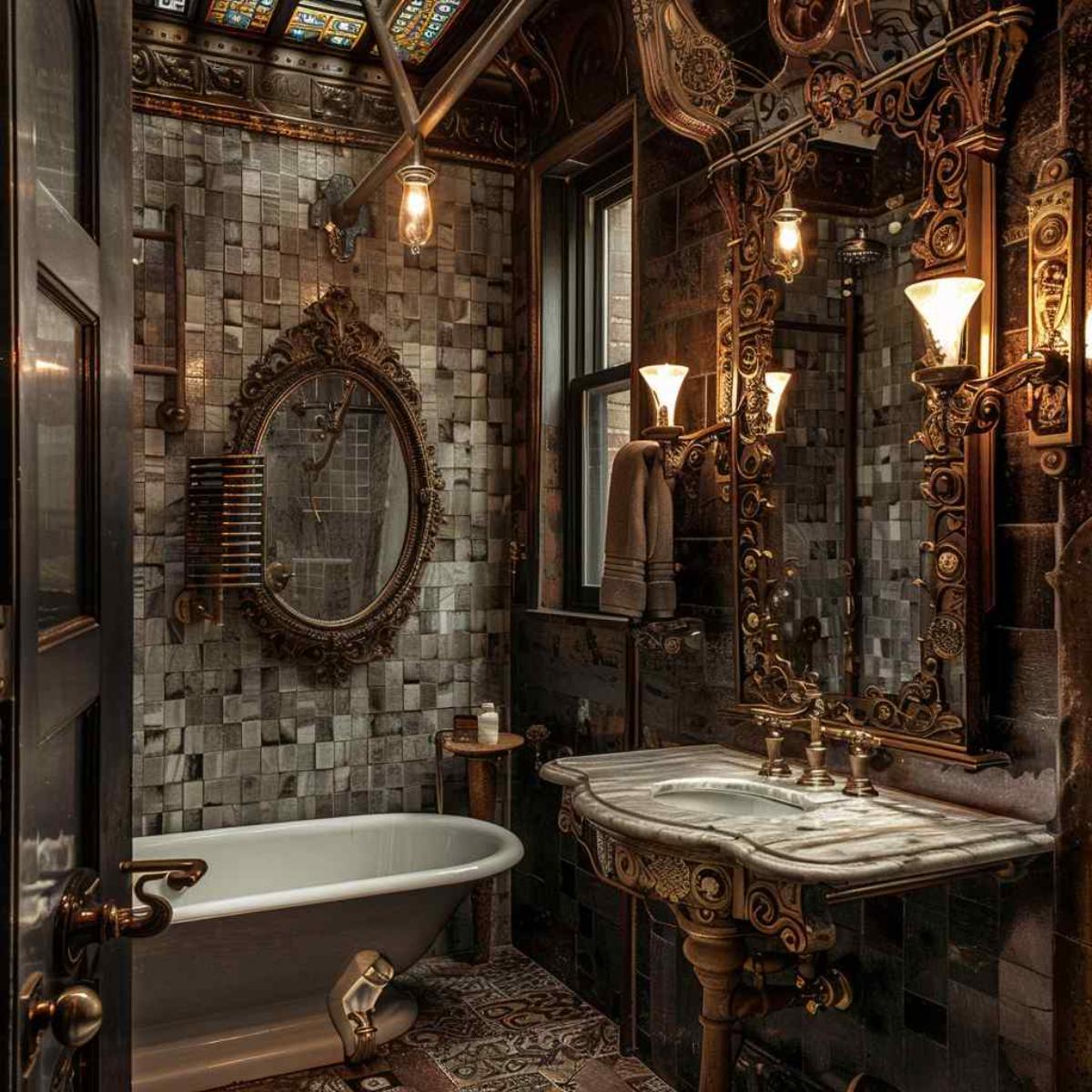 bathrooms steampunk rococo