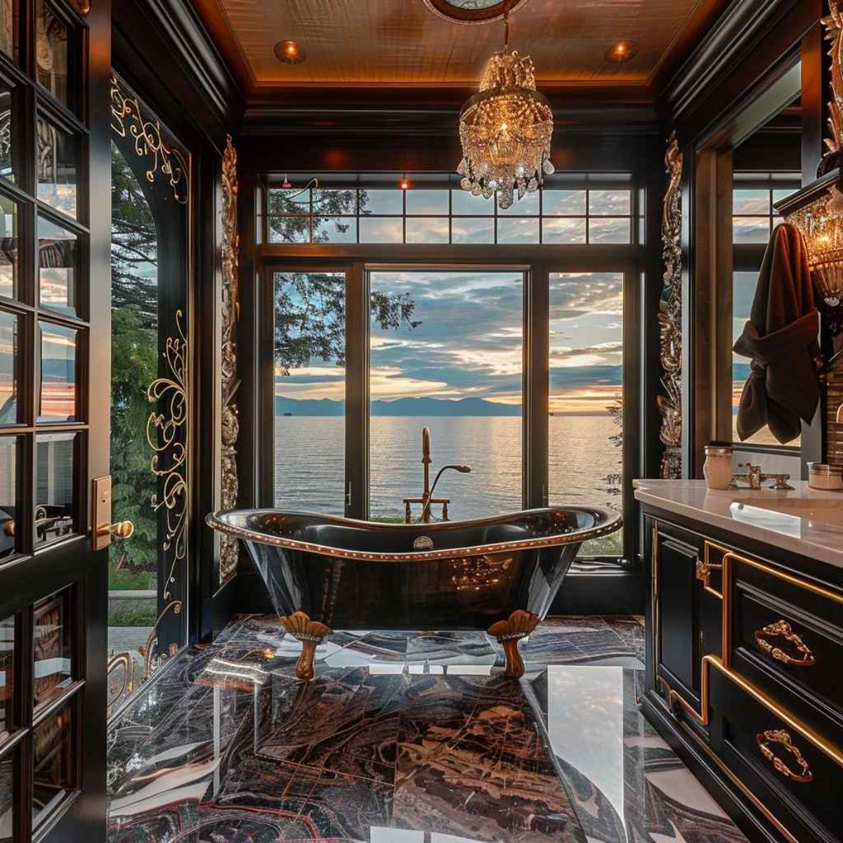 bathrooms steampunk rococo