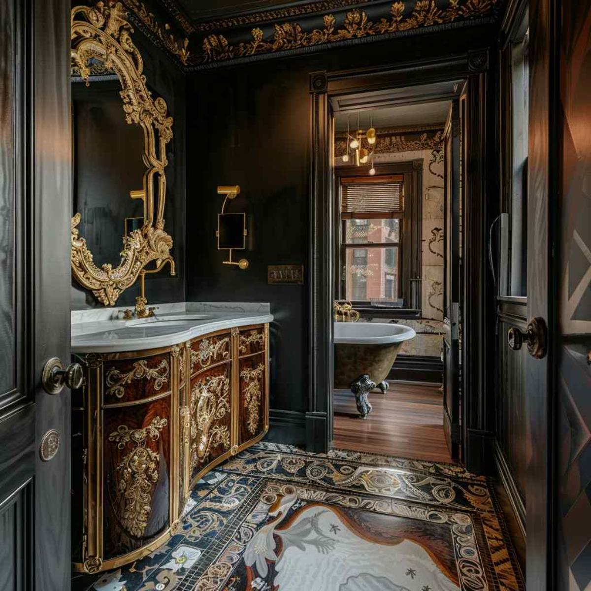bathrooms steampunk rococo
