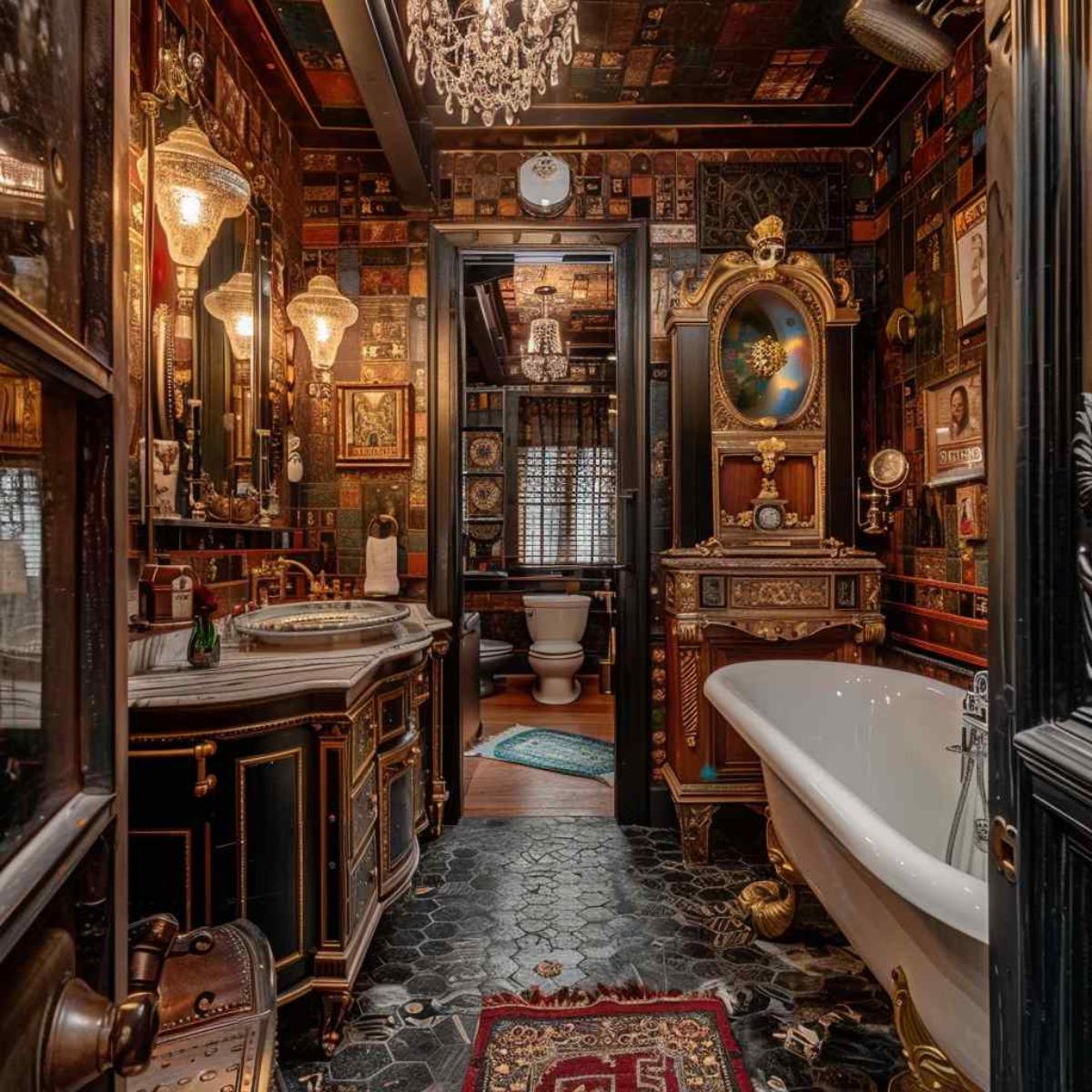 bathrooms steampunk rococo