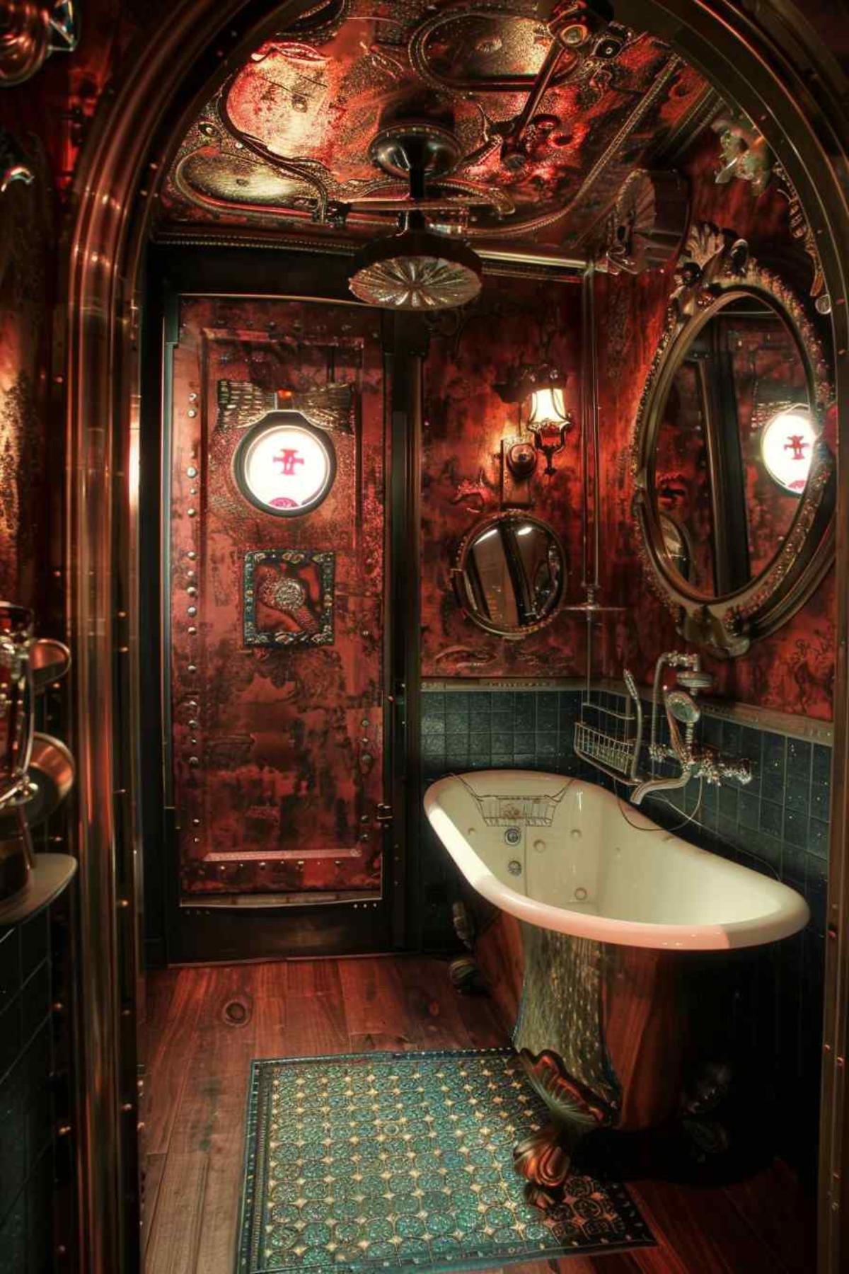 bathrooms steampunk rococo