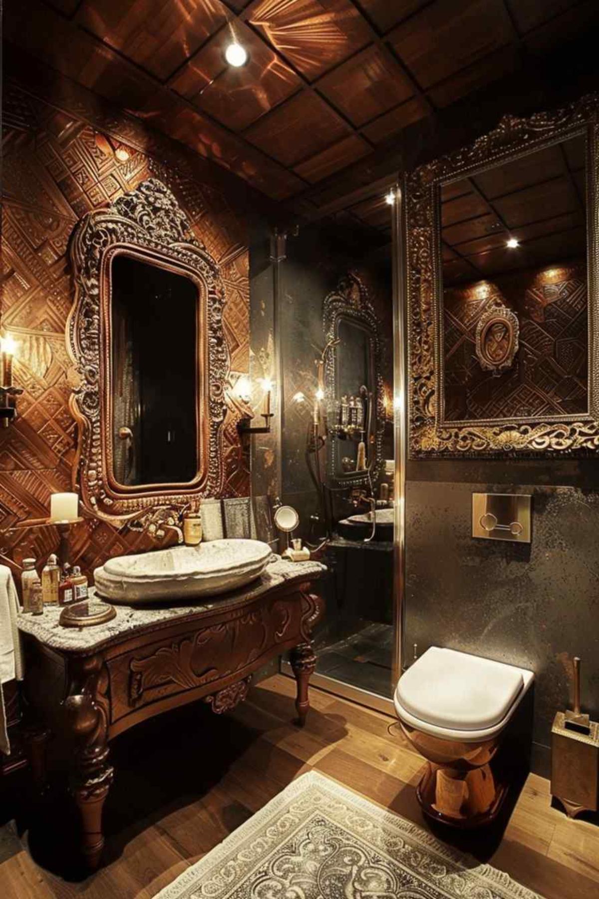 bathrooms steampunk rococo