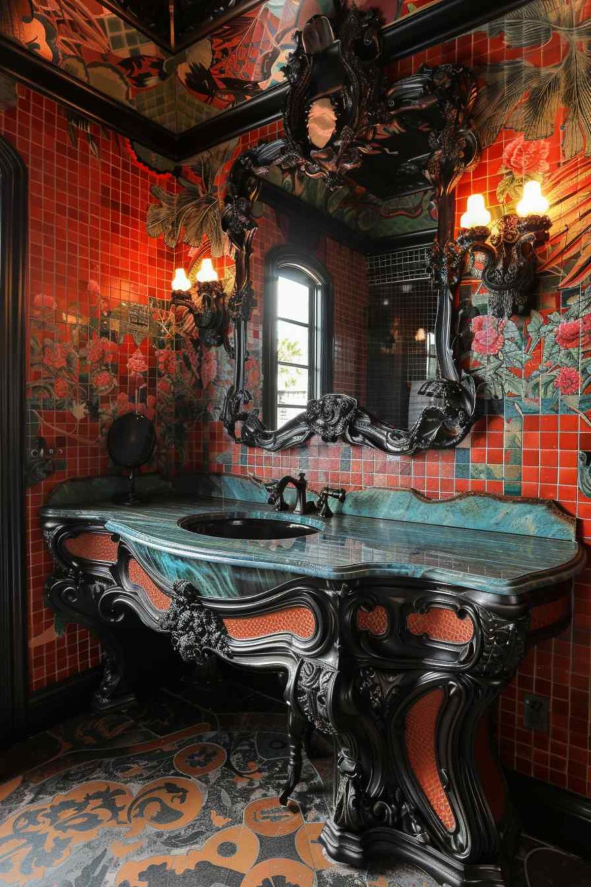 bathrooms steampunk rococo