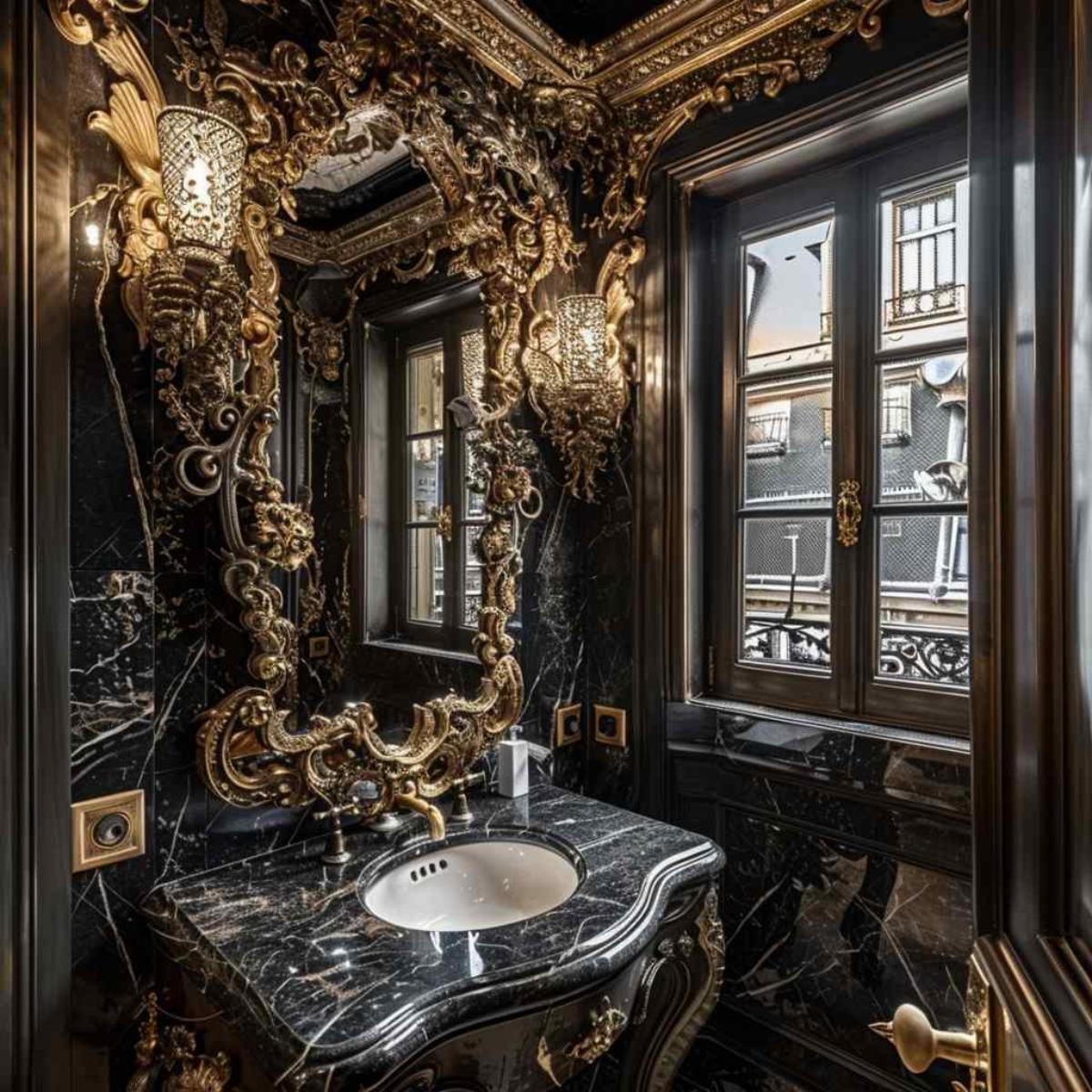 bathrooms steampunk rococo