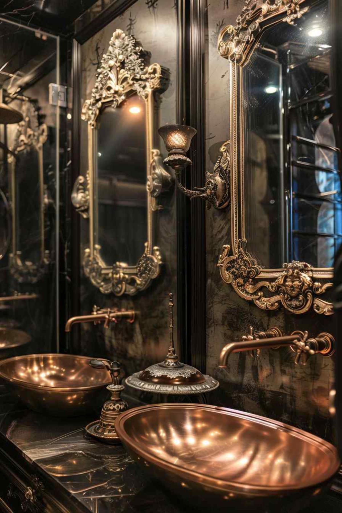 bathrooms steampunk rococo