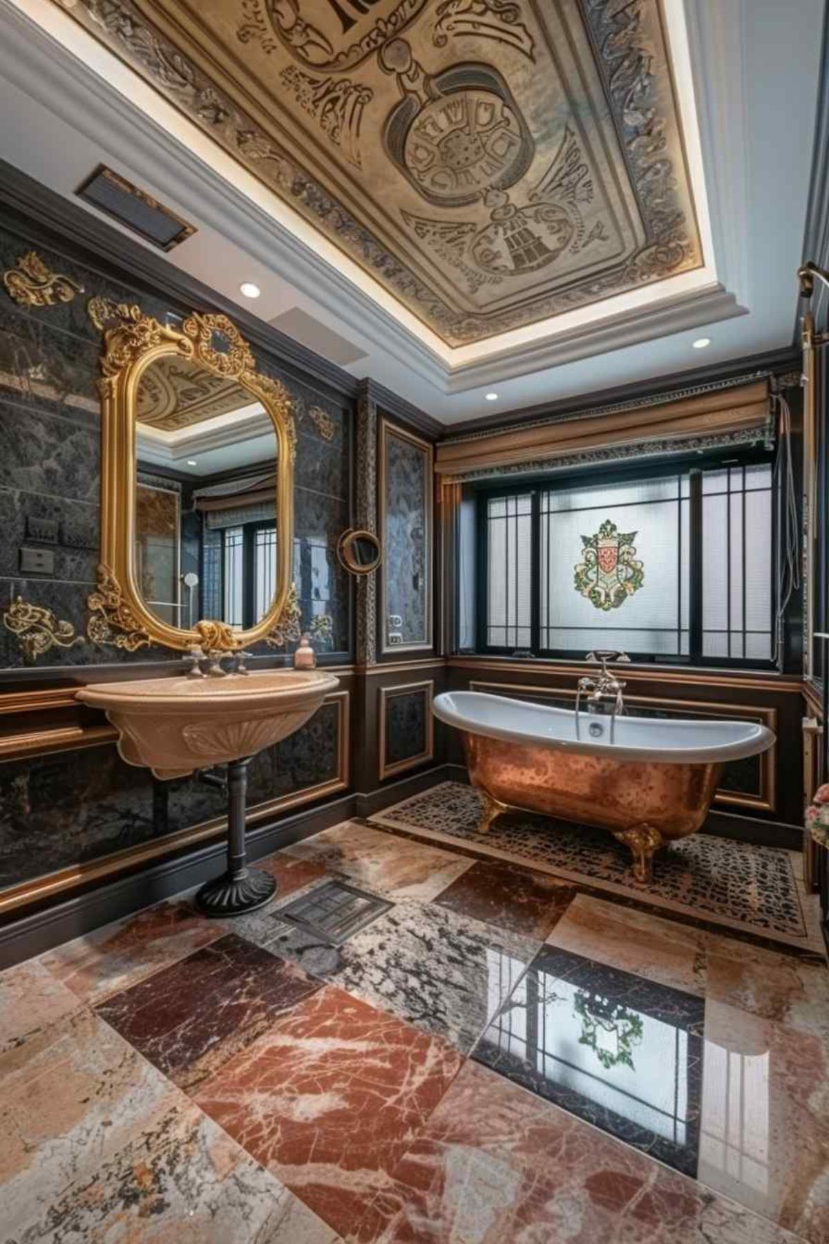 bathrooms steampunk rococo