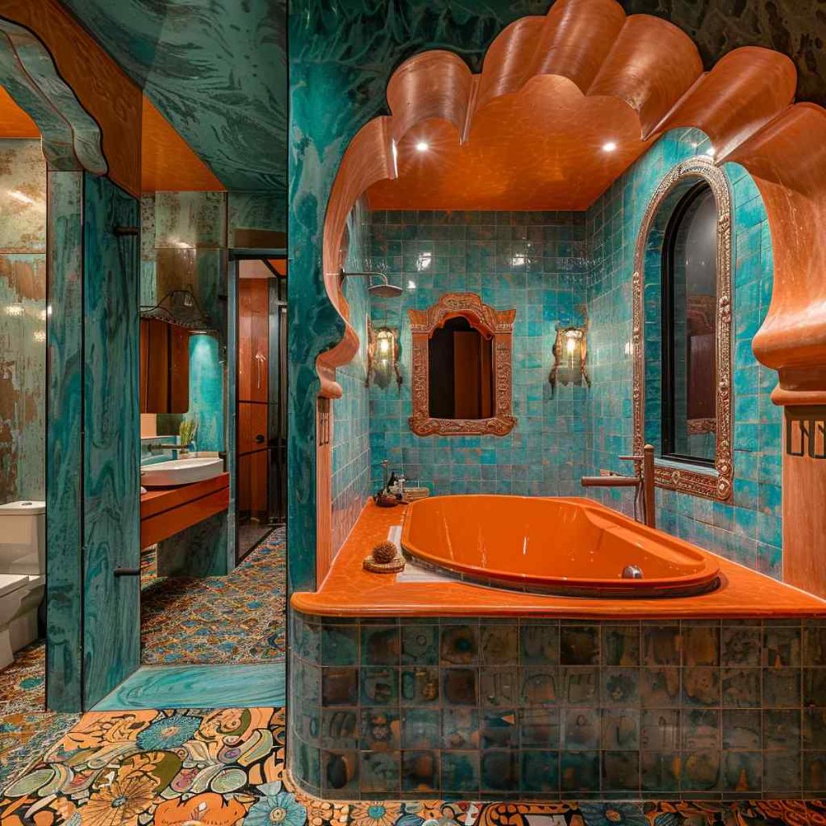 bathrooms steampunk rococo