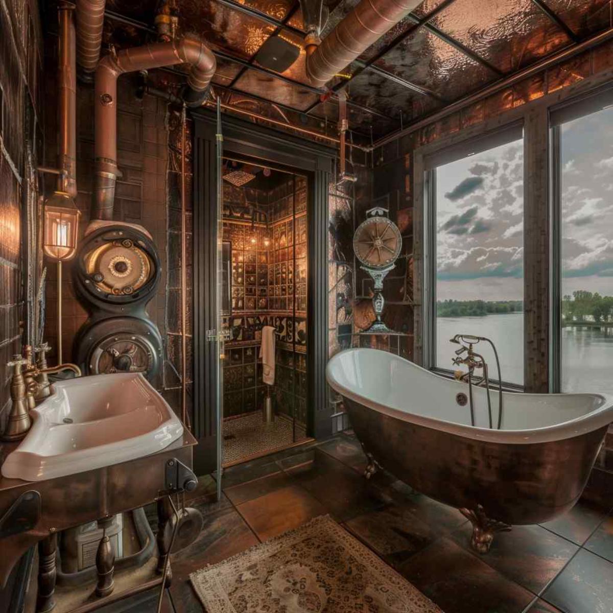 bathrooms steampunk rococo