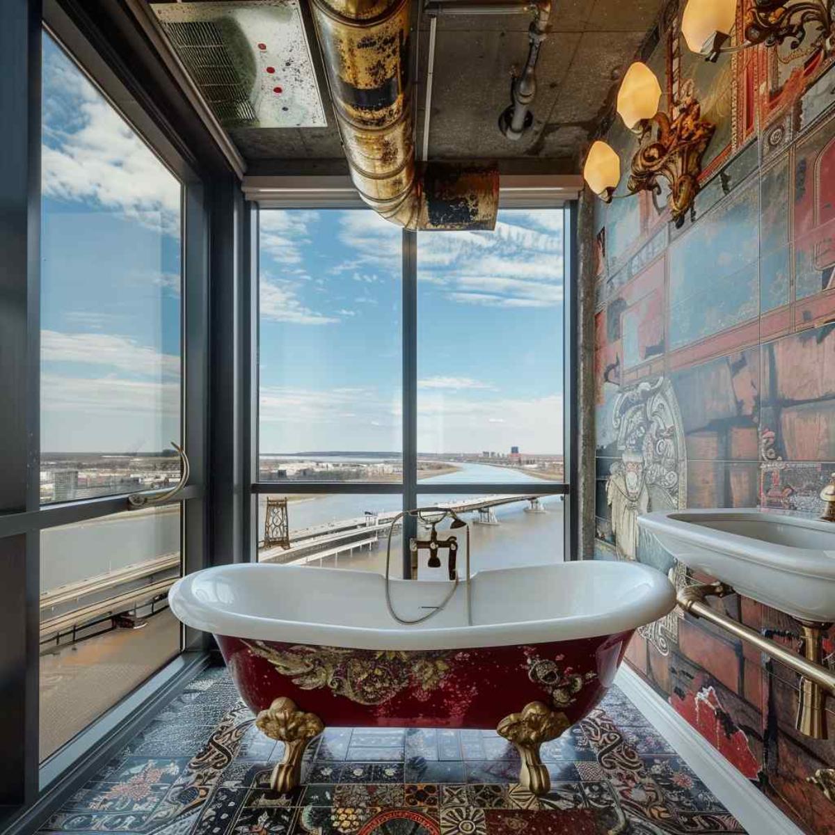 bathrooms steampunk rococo