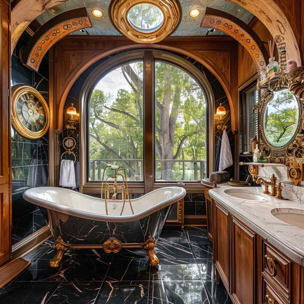 bathrooms steampunk rococo