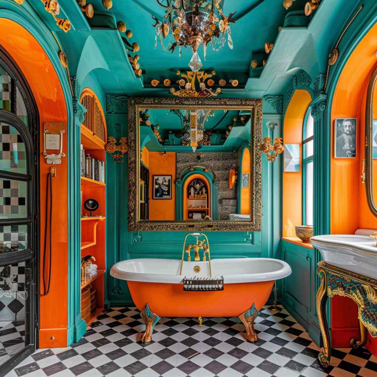 bathrooms steampunk rococo
