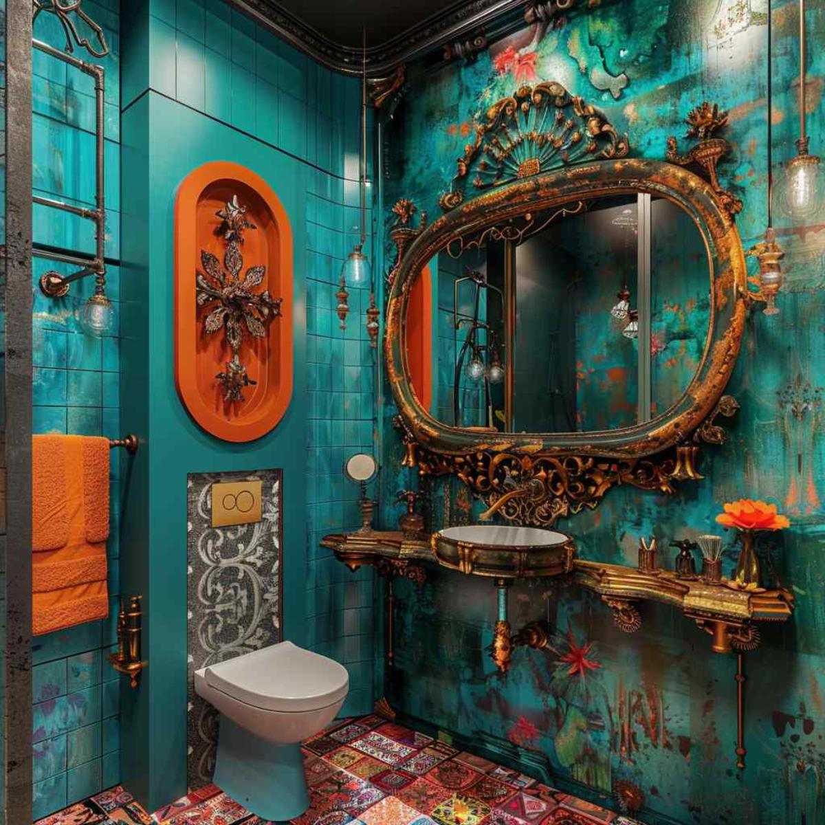 bathrooms steampunk rococo
