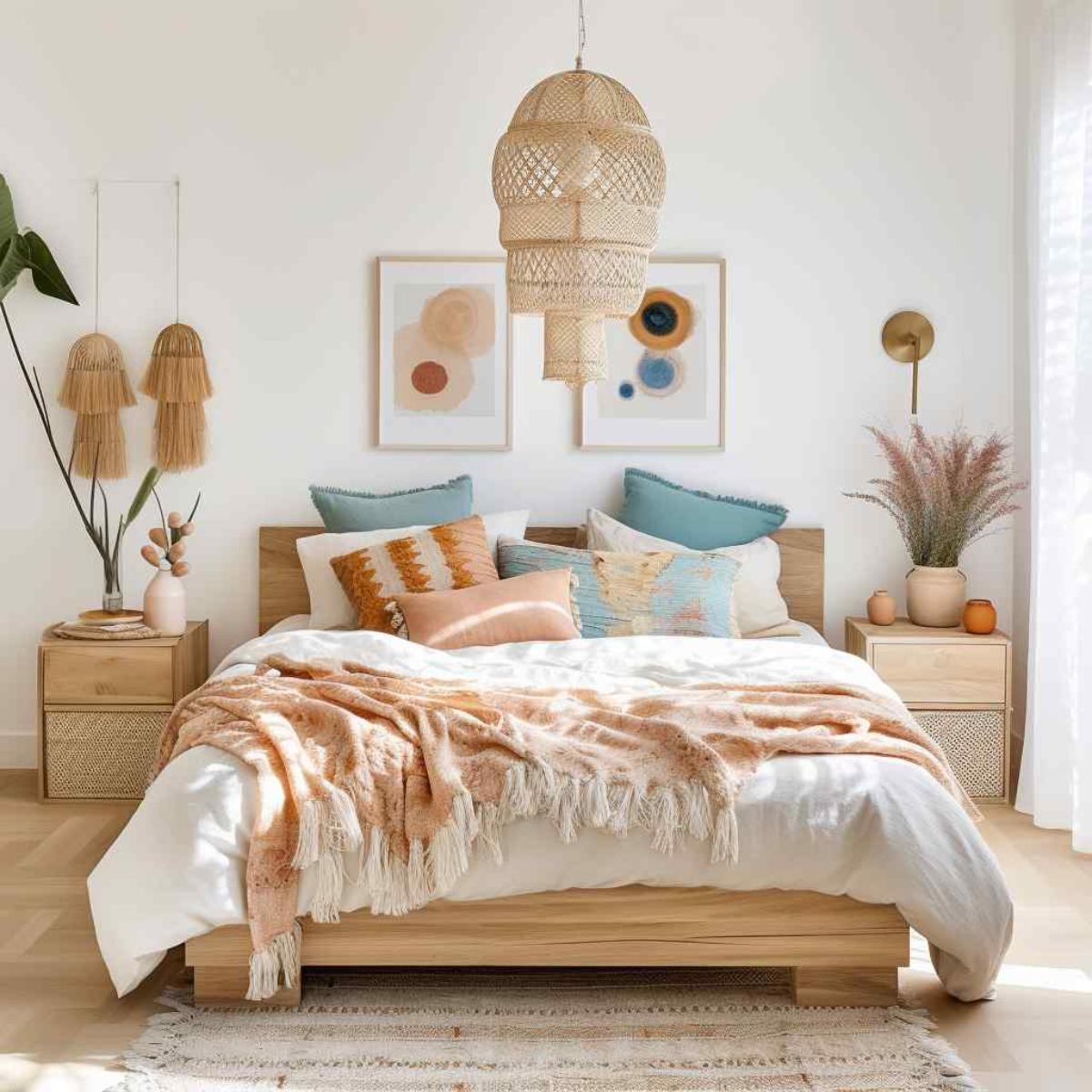 bedrooms scandi boho