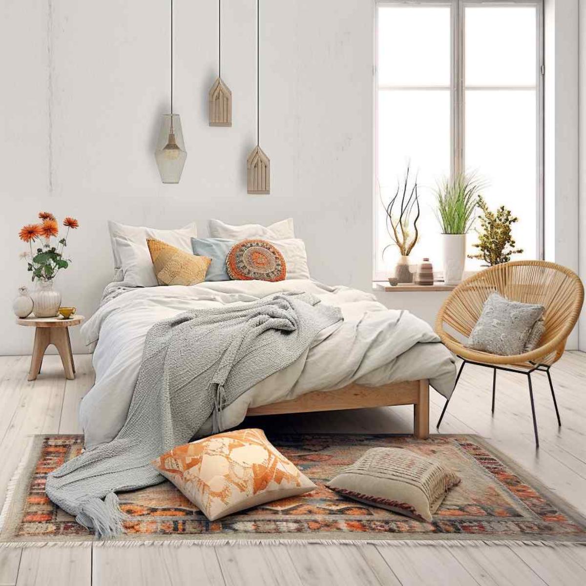 bedrooms scandi boho