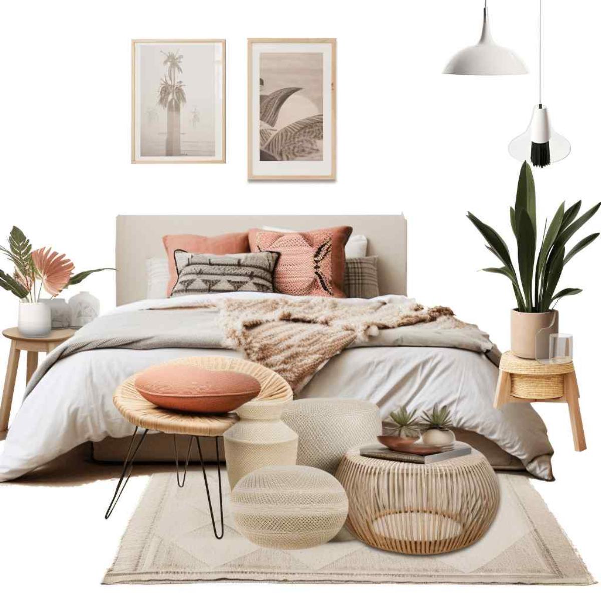 bedrooms scandi boho
