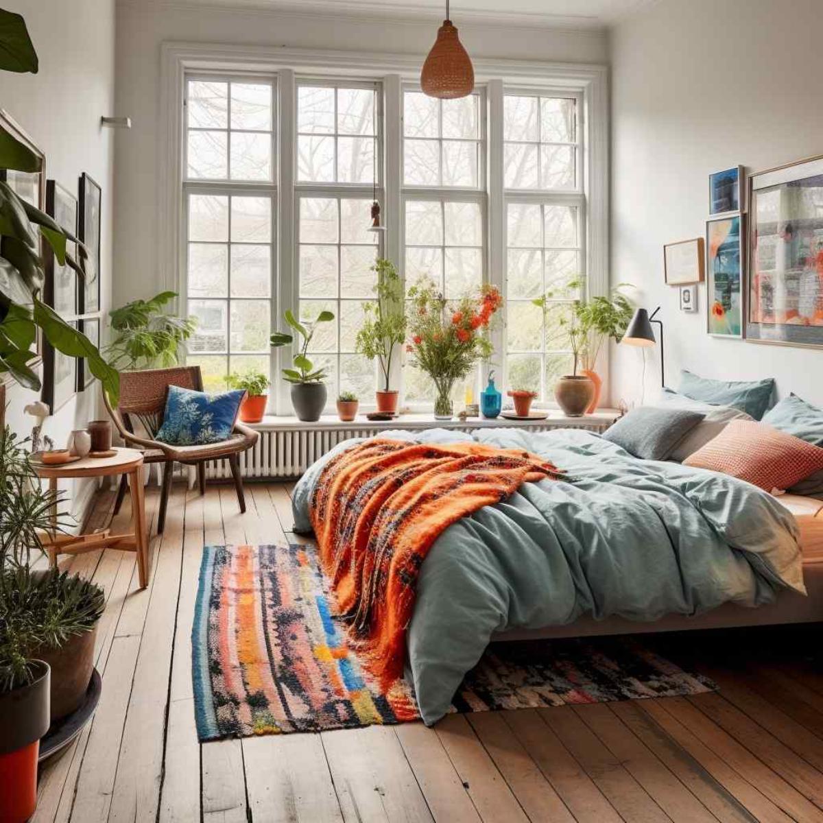 bedrooms scandi boho