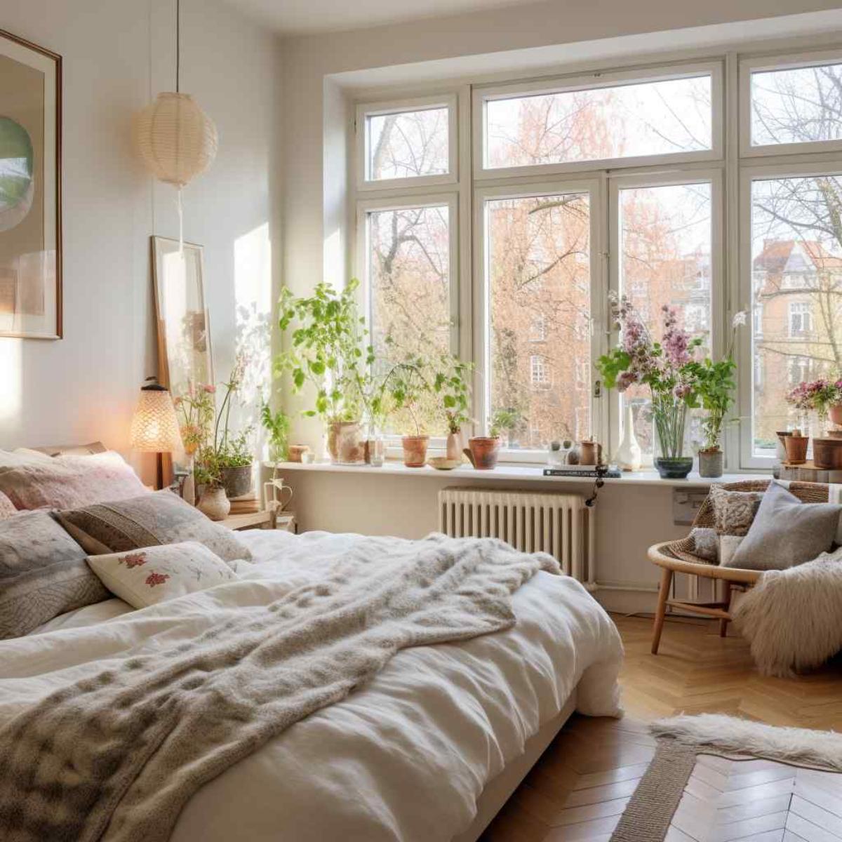 bedrooms scandi boho