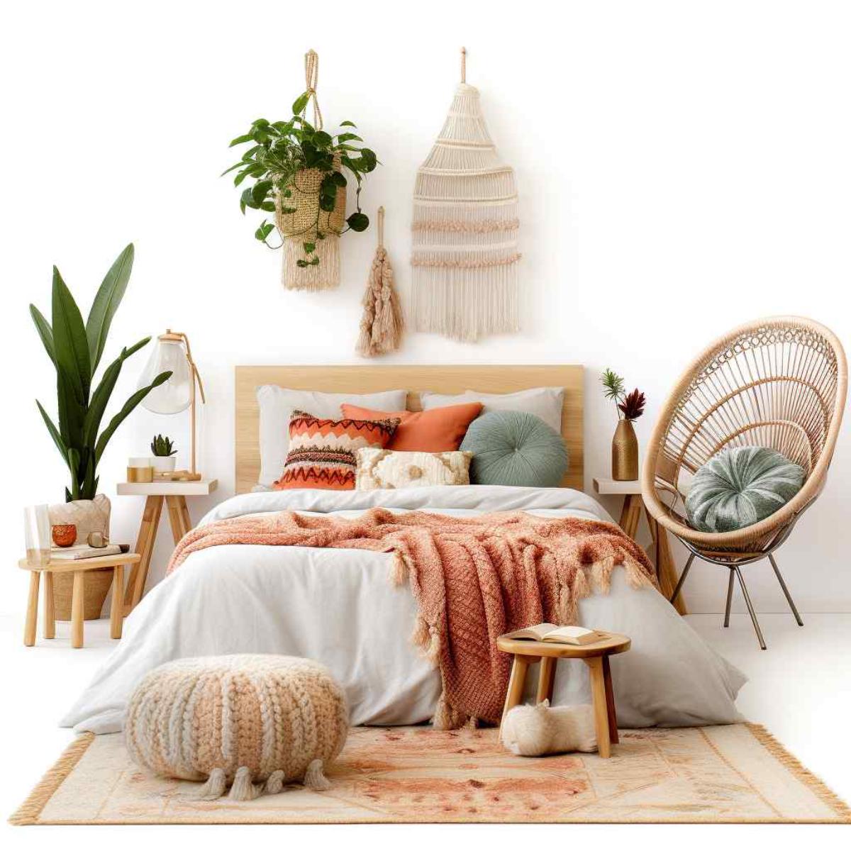 bedrooms scandi boho