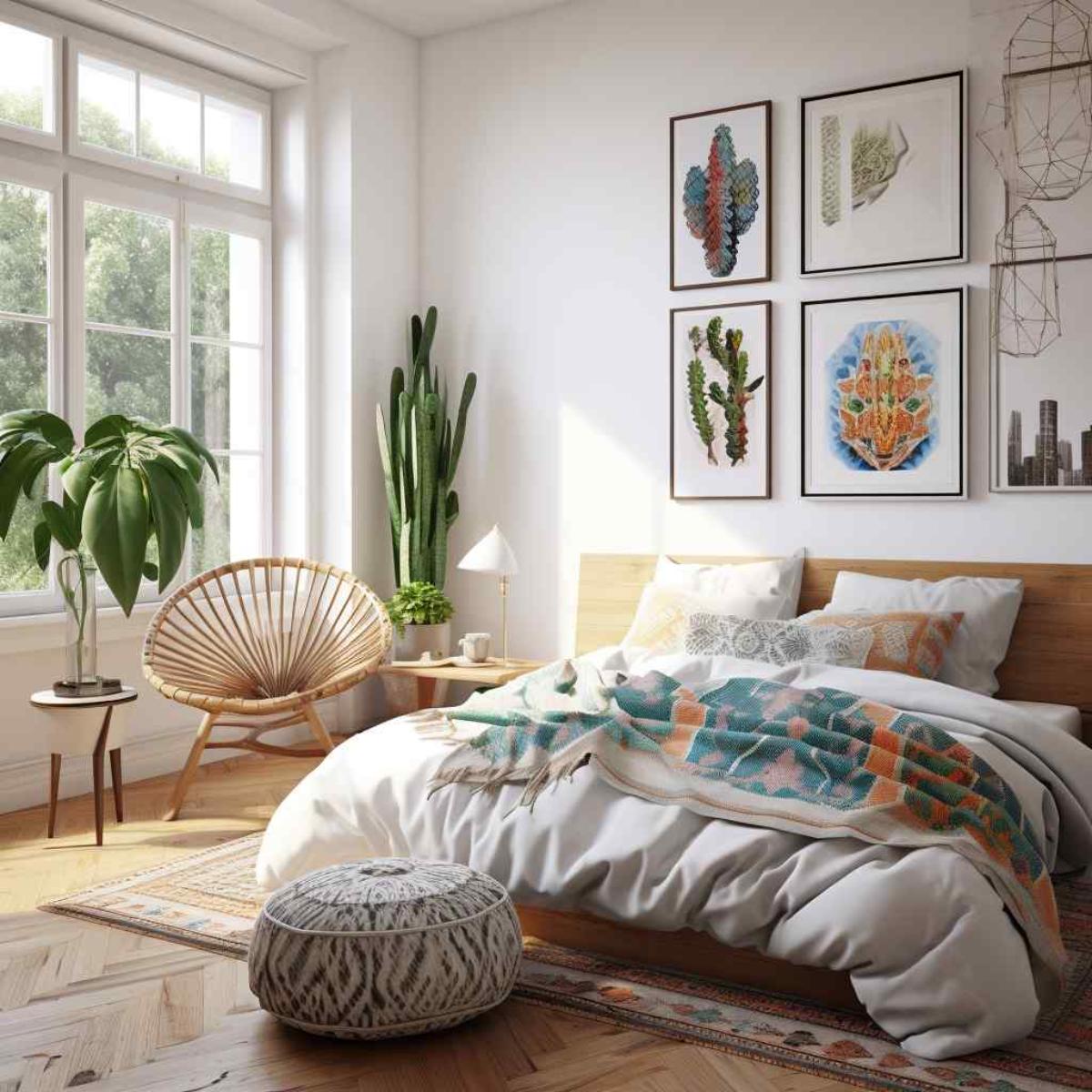 bedrooms scandi boho