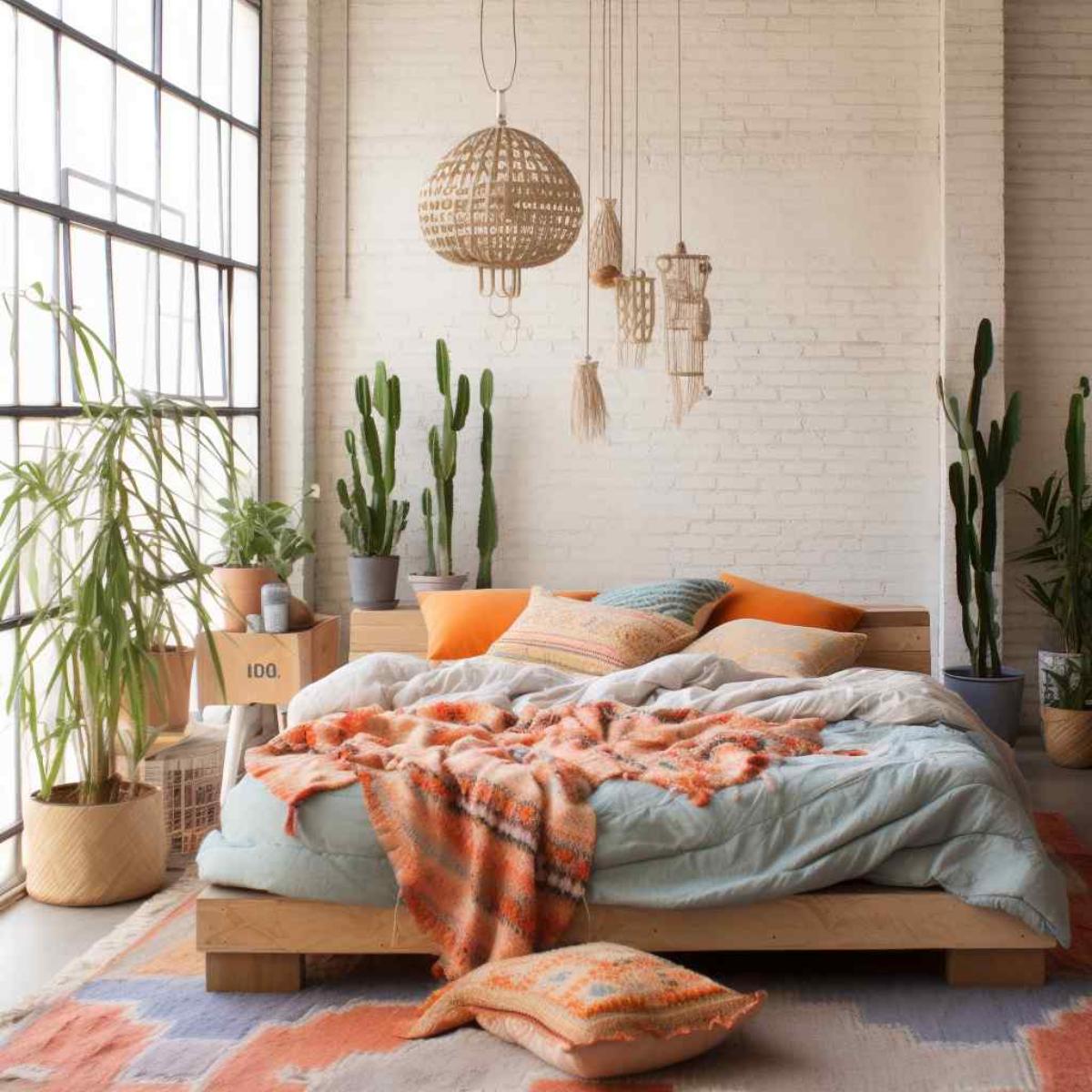 bedrooms scandi boho