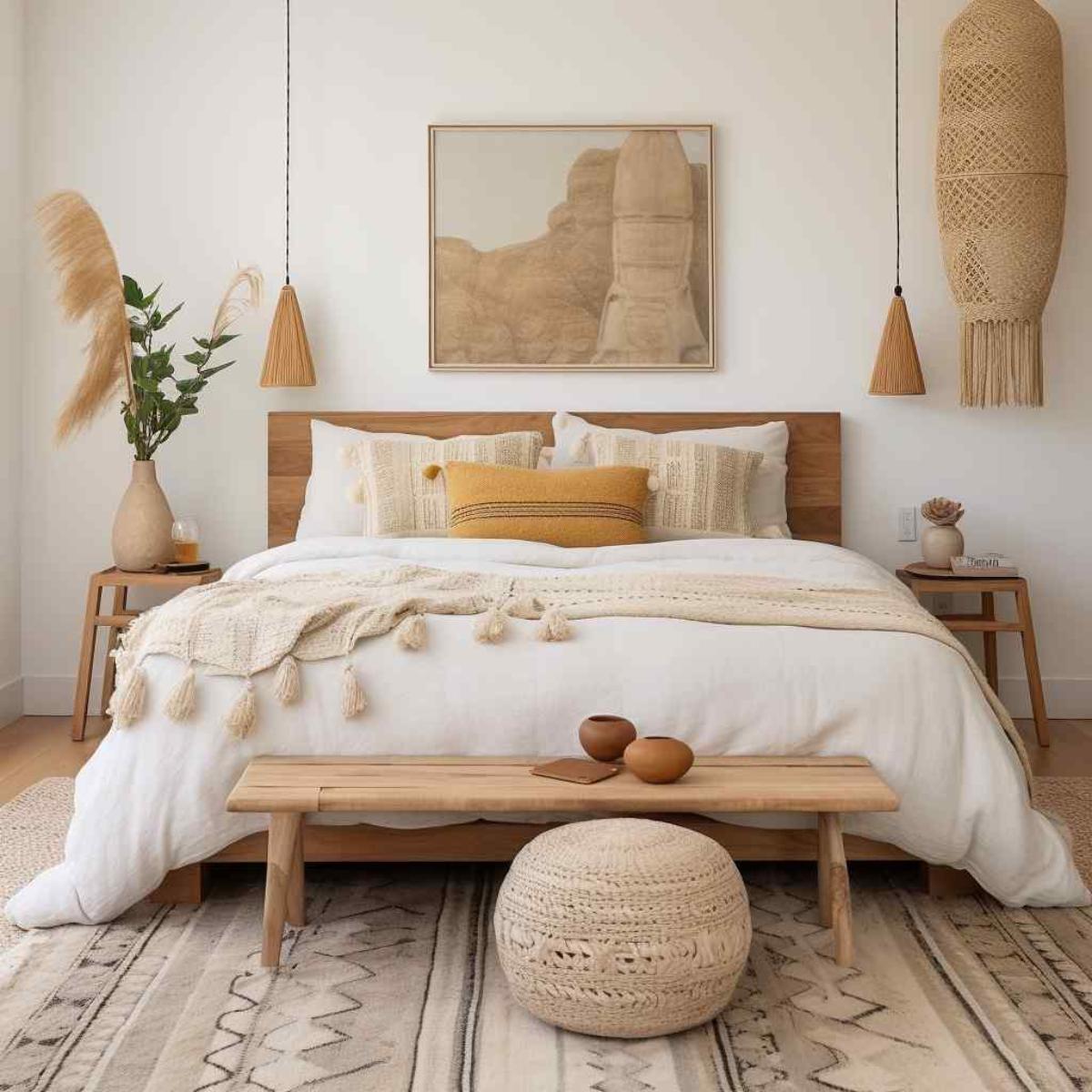 bedrooms scandi boho