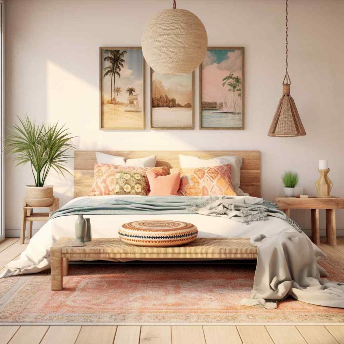 bedrooms scandi boho