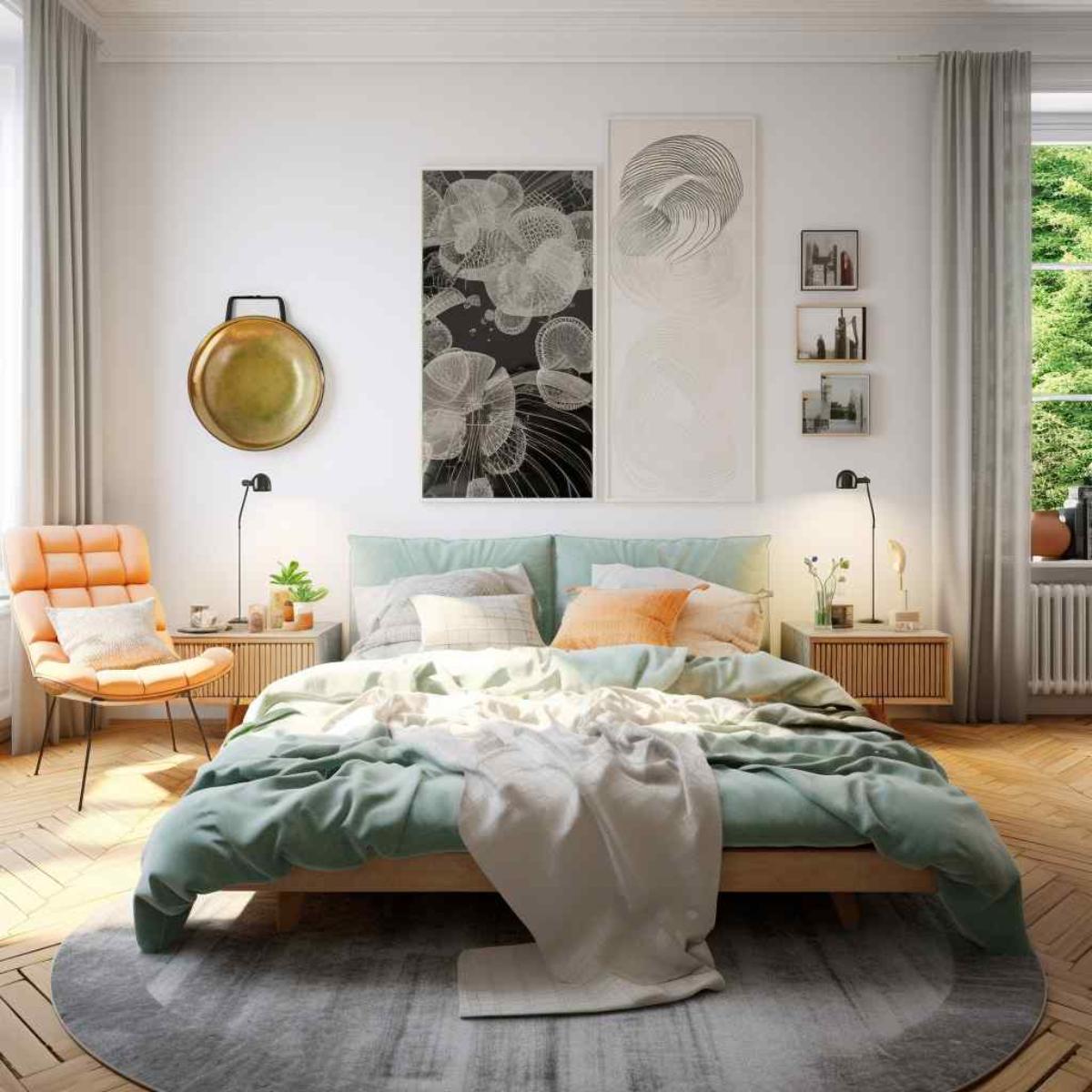bedrooms scandi boho