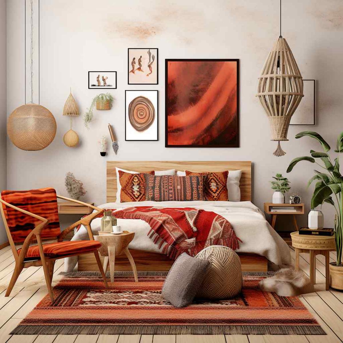 bedrooms scandi boho