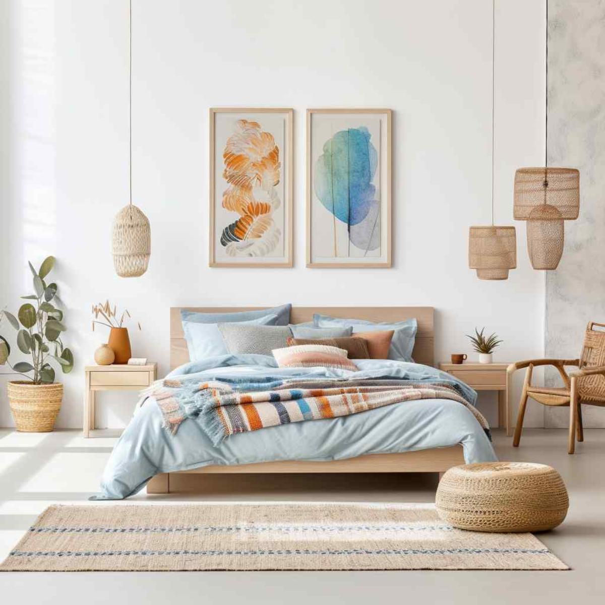 bedrooms scandi boho