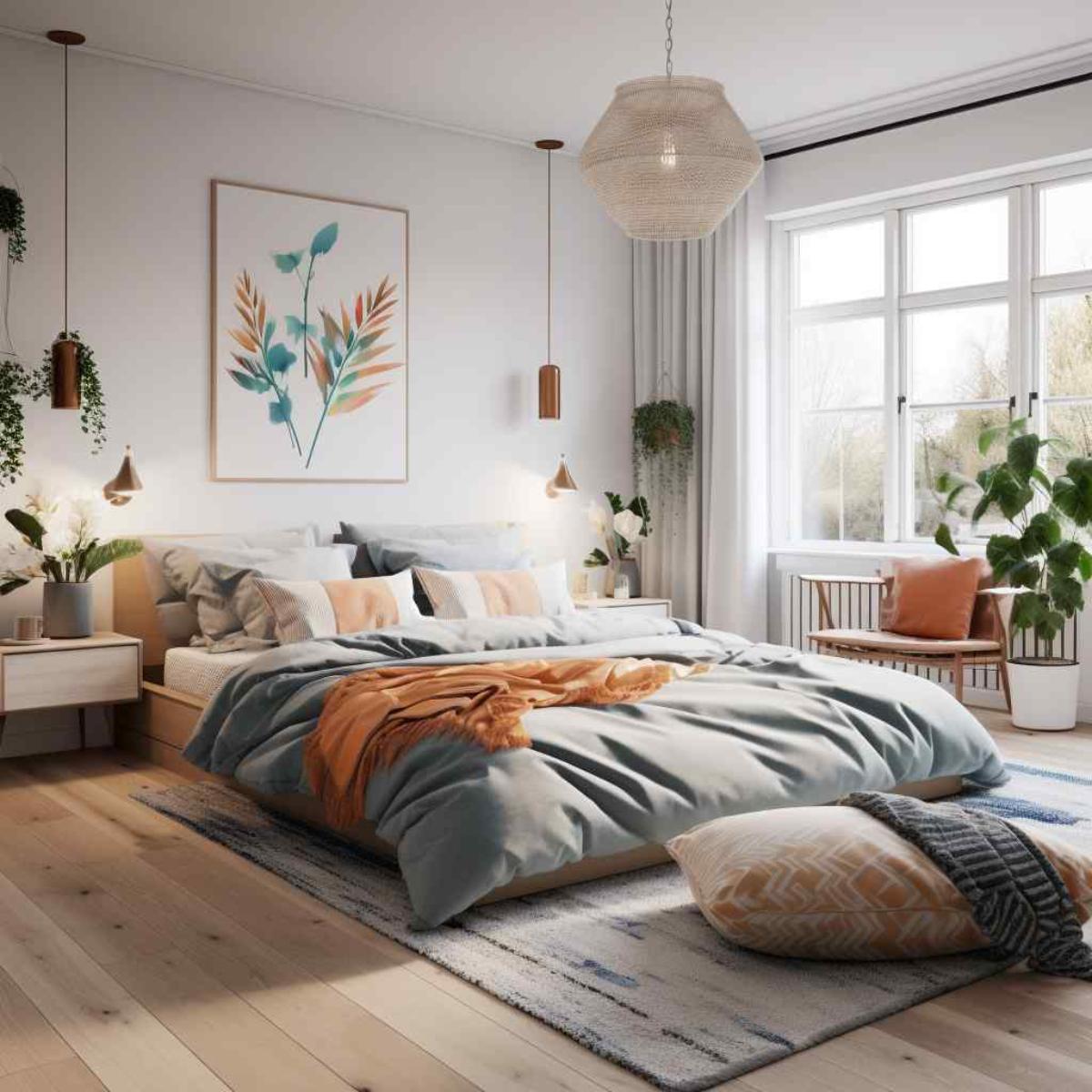 bedrooms scandi boho
