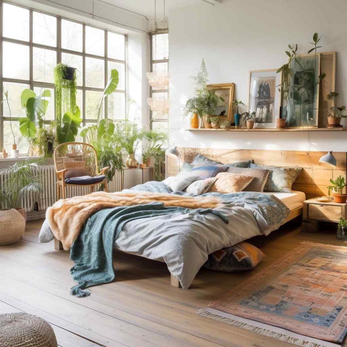 bedrooms scandi boho