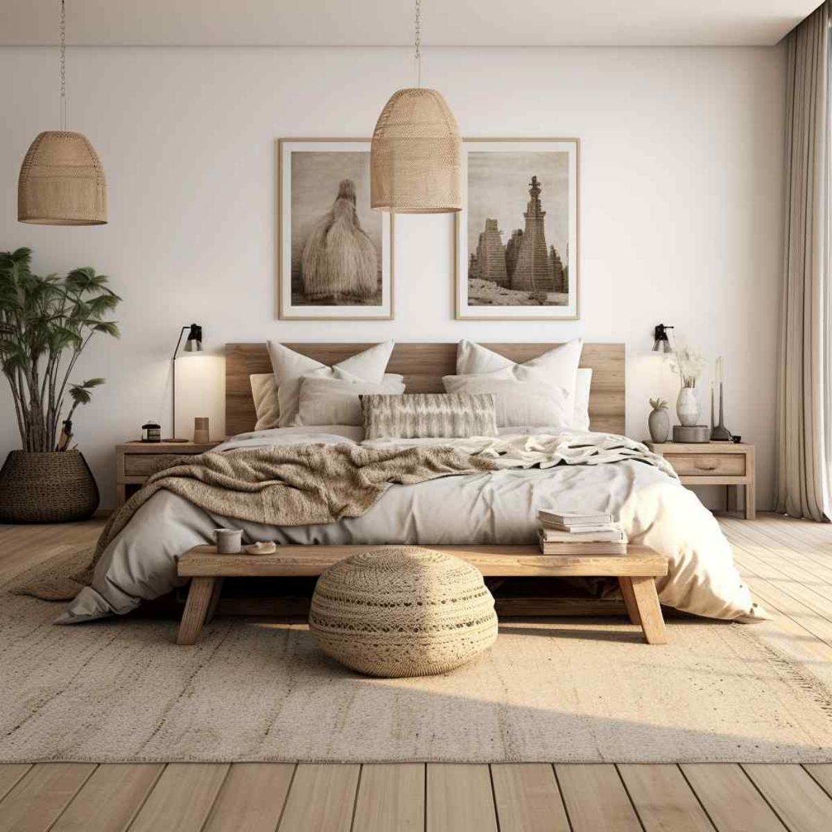 bedrooms scandi boho