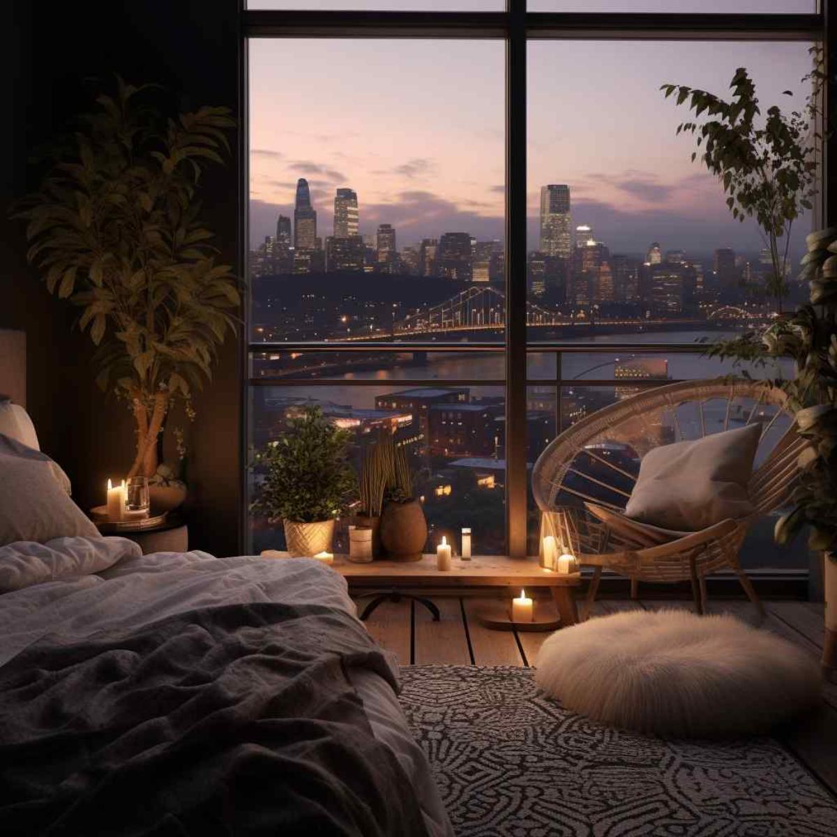 bedrooms scandi boho