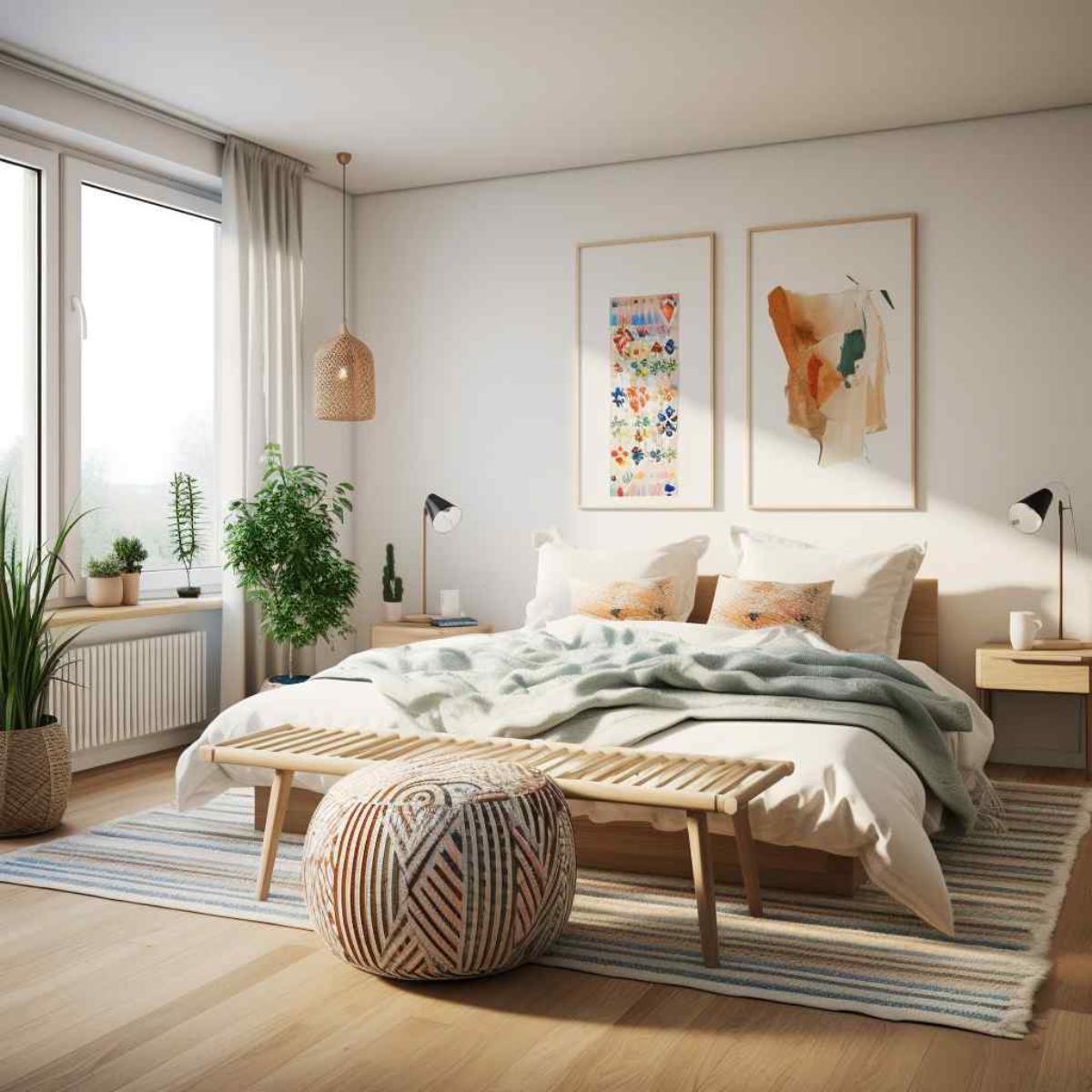 bedrooms scandi boho