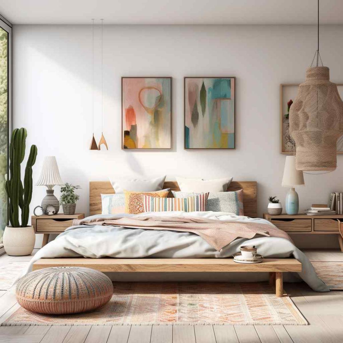 bedrooms scandi boho