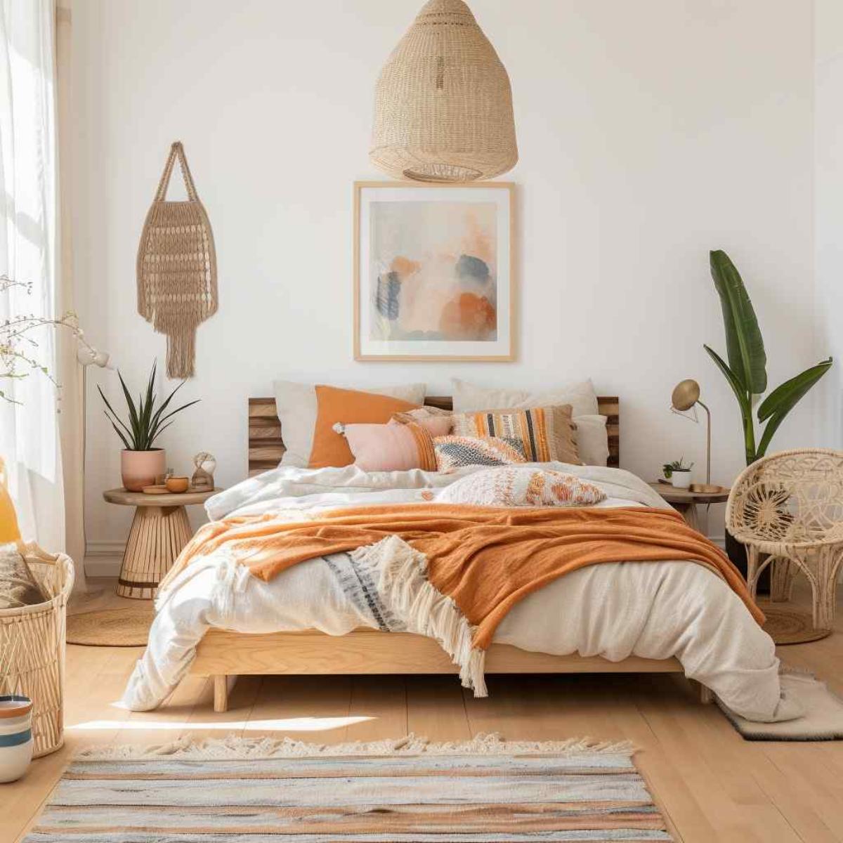 bedrooms scandi boho