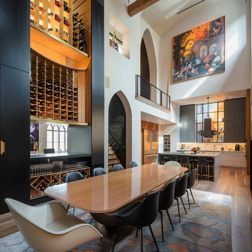 39 Modern Dining Rooms Embrace Dramatic Gothic Design (Concept ...