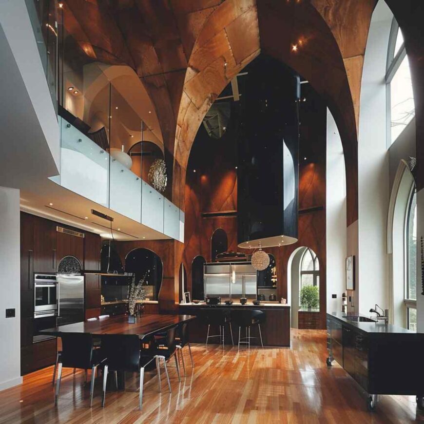39 Modern Dining Rooms Embrace Dramatic Gothic Design (Concept ...